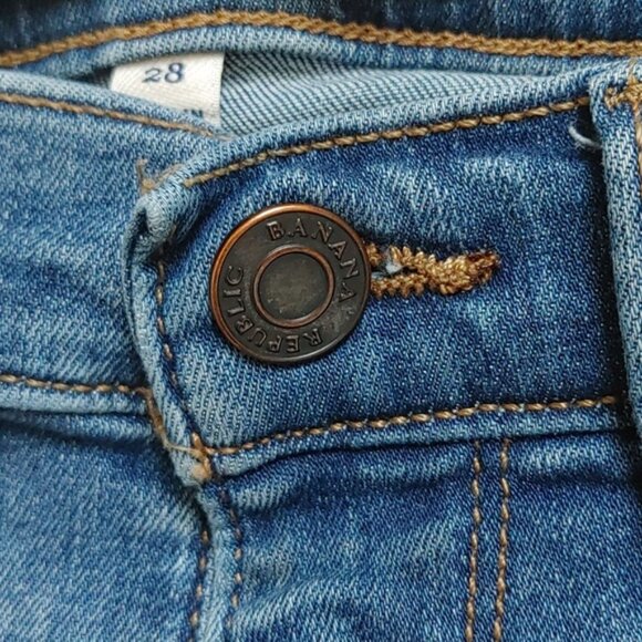 BANANA REPUBLIC Olivia Palermo blue jeans pants with pockets, zipper - Picture 5 of 10